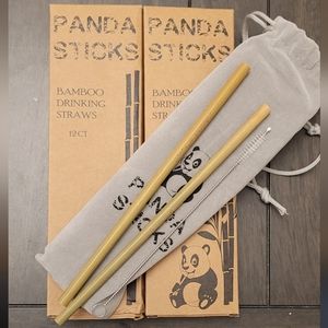 Reusable bamboo straws